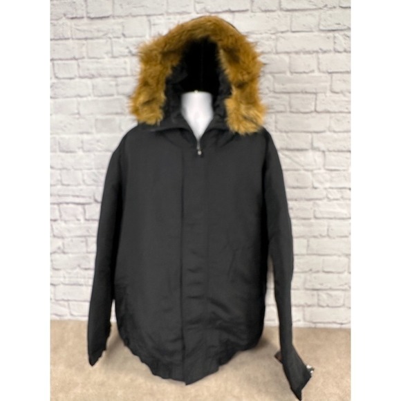 Jordan Craig Mens Black Hooded‎ Parka Jacket Fur Trim Big Size 6XL Winter Coat - Picture 3 of 12